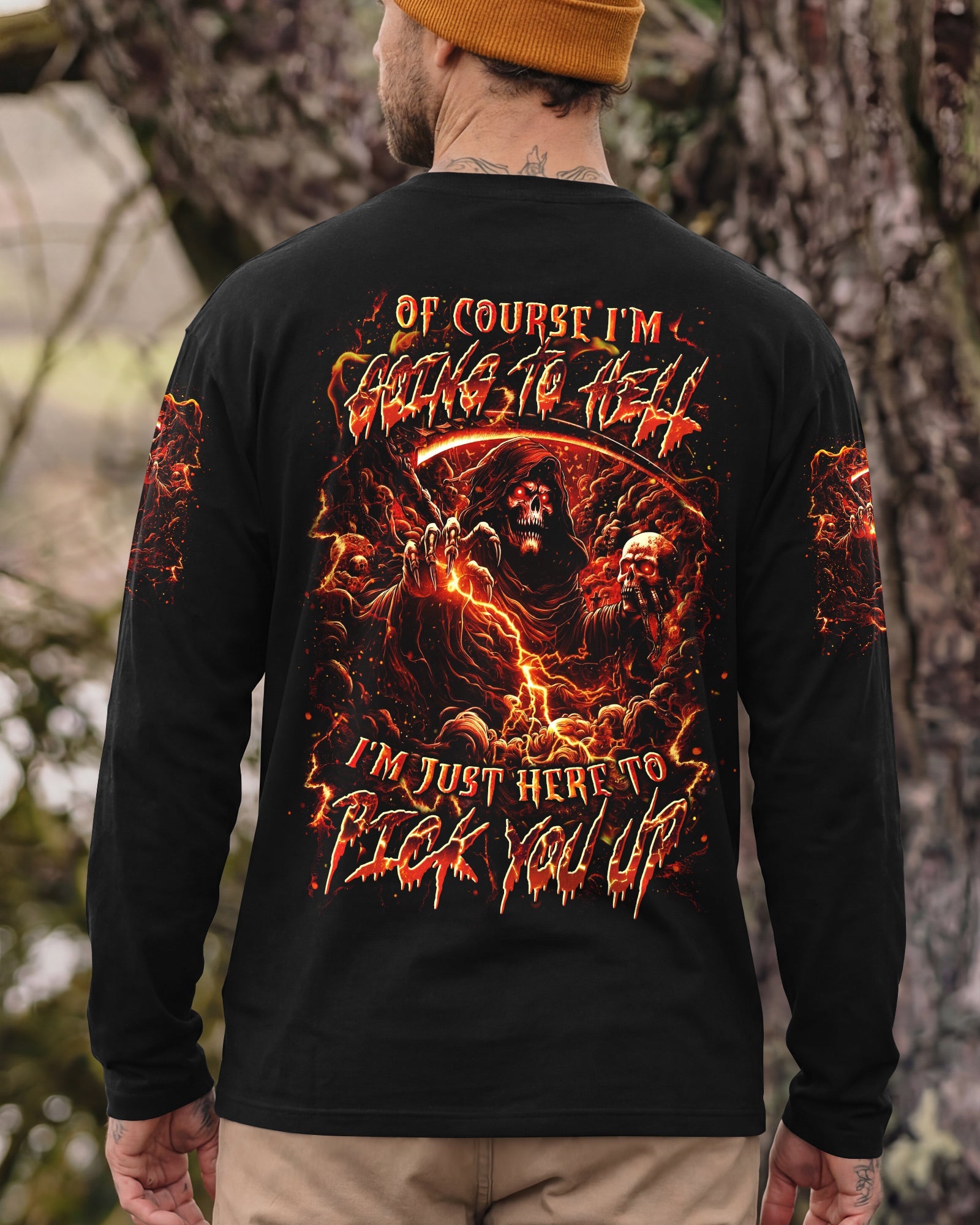 OF COURSE I'M GOING TO HELL REAPER ALL OVER PRINT - YHLN0701263