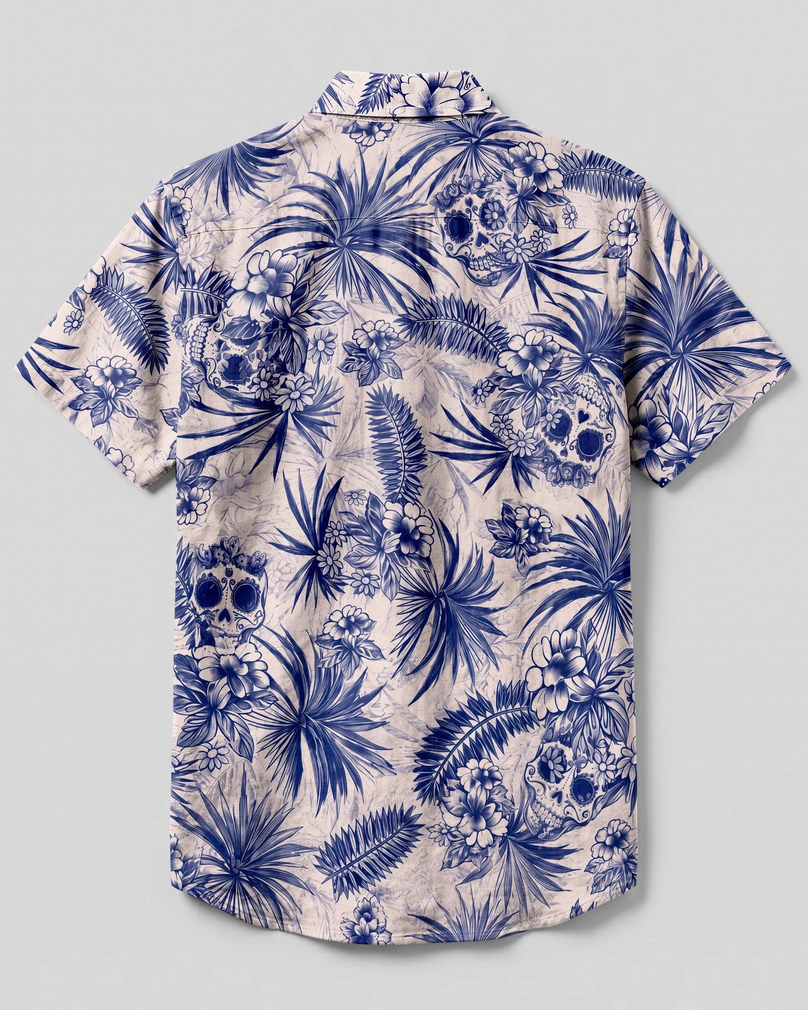 TROPICAL SUGAR SKULL BUTTON-DOWN COLLAR SHIRT  - TLNO3006261