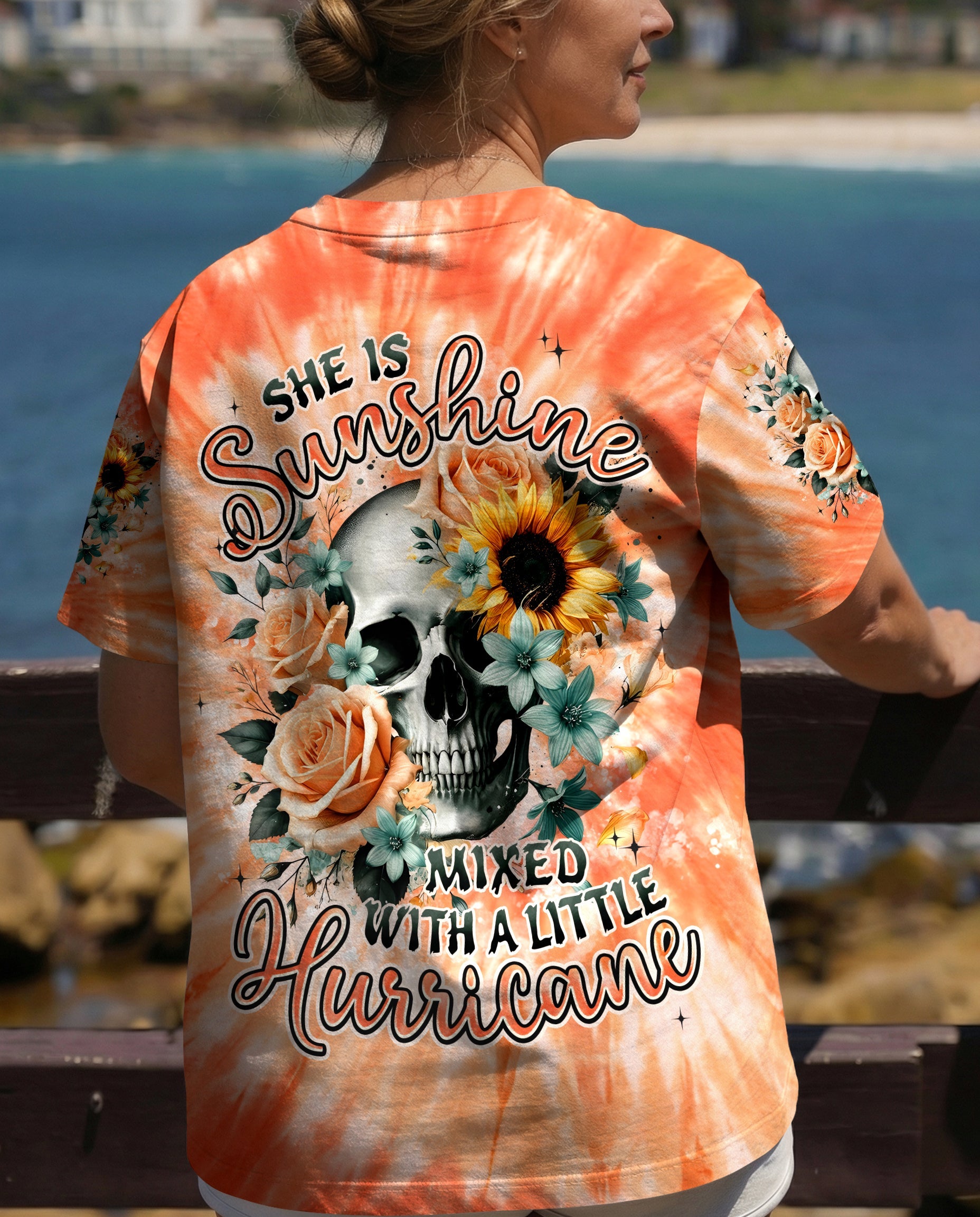 SHE IS SUNSHINE MIXED WITH A LITTLE HURRICANE ALL OVER PRINT - TYPQ0904261
