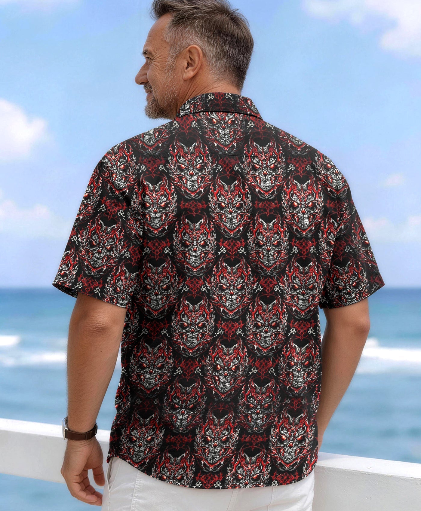 SKULL DEMON COLLAR SHIRT  - TLHG0106261